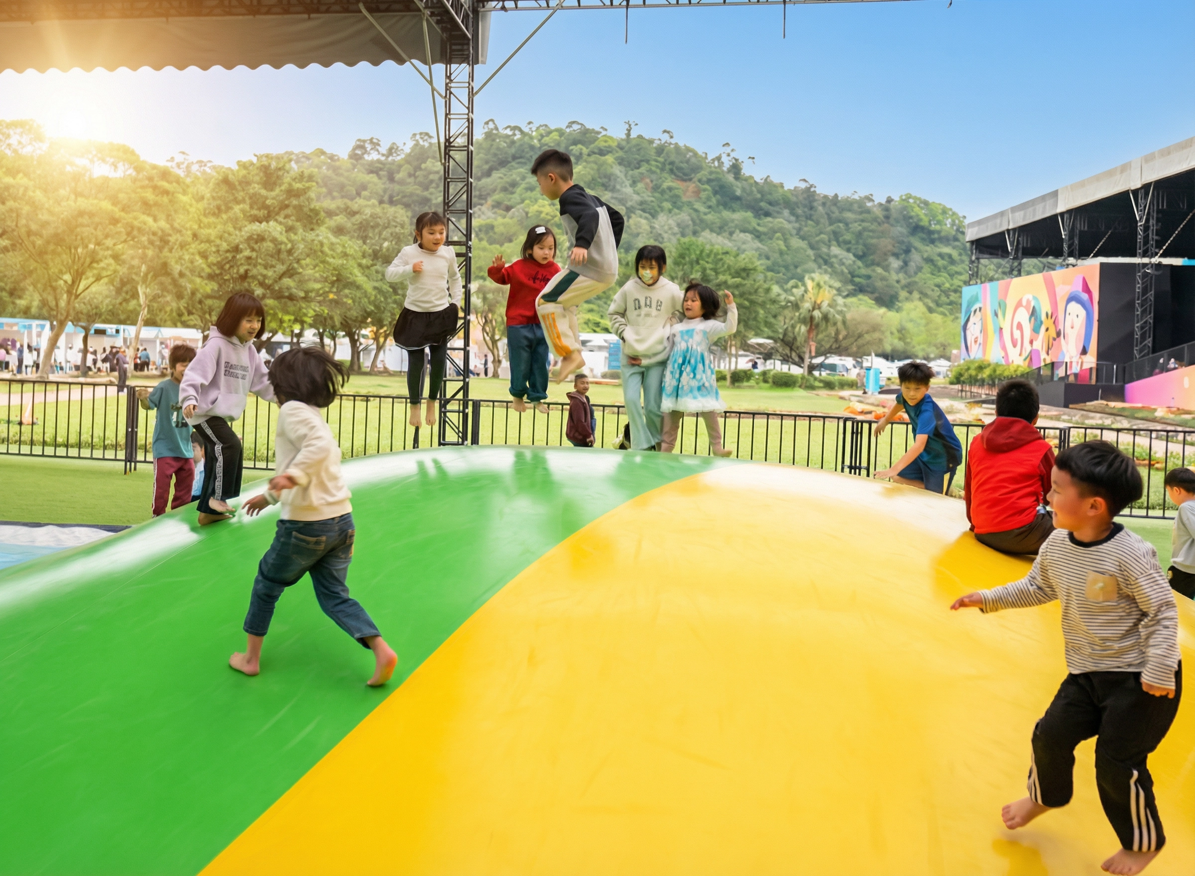 低碳親子遊戲場 形象佔圖